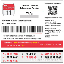 „Superfine Carbide Max“ importuota TI3C2 Mažiau sluoksnių milteliai